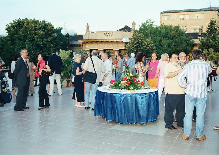 Žurka na terasi hotela Metropol 2005.